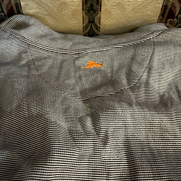Tommy Bahama men’s 2 quarter zip and long sleeve shirt bundle. Blue, orange,gray - Picture 10 of 16